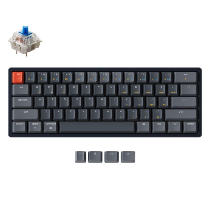 Keychron K12 60% Gateron Mechanical Hot-swappable RGB Aluminum Frame