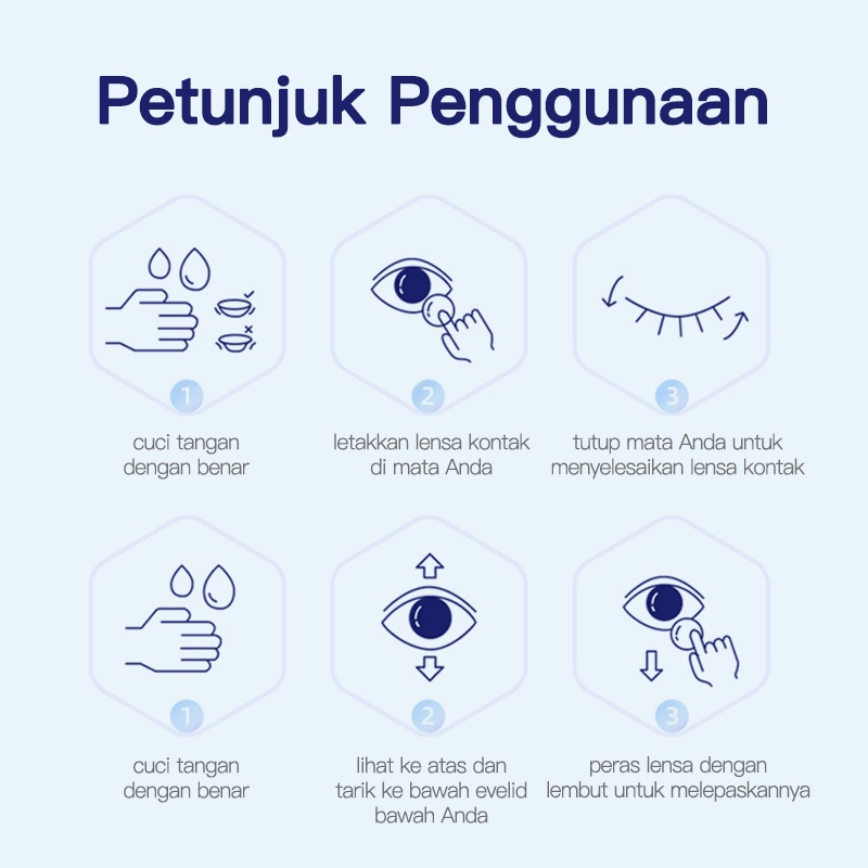 FreshKon Softlens Minus 14.2mm (-1.00 s/d -6.50) / Soflens Bening Minus / Softlen Clear Min