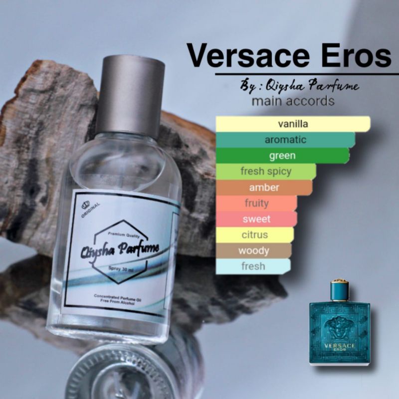 Parfum Sprey Qiysha Inspired by Versace Eros 30ml Original