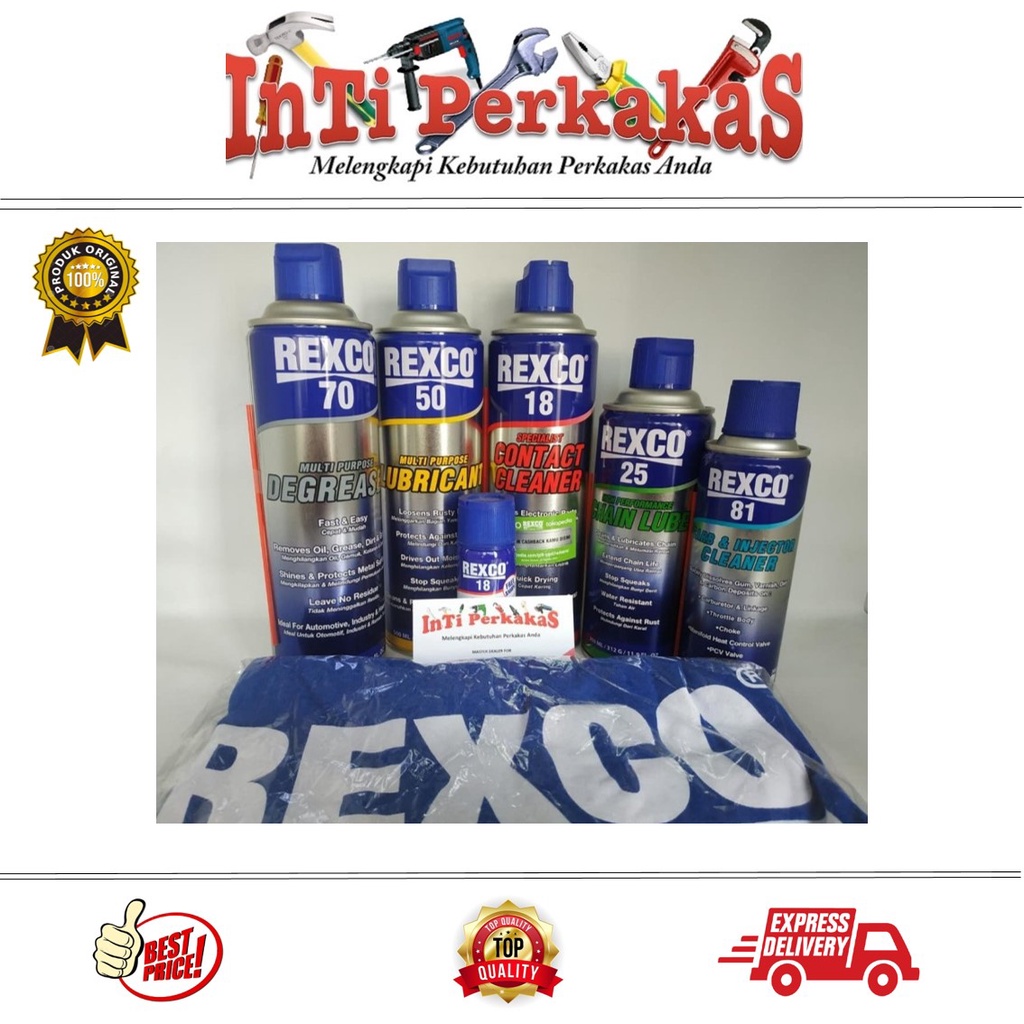 REXCO PAKET KOMPLIT BESAR Rexco 50 500ML, Rexco 25 350ML, Rexco 18 500ML, R 70 500ML, rexco 81 300ML
