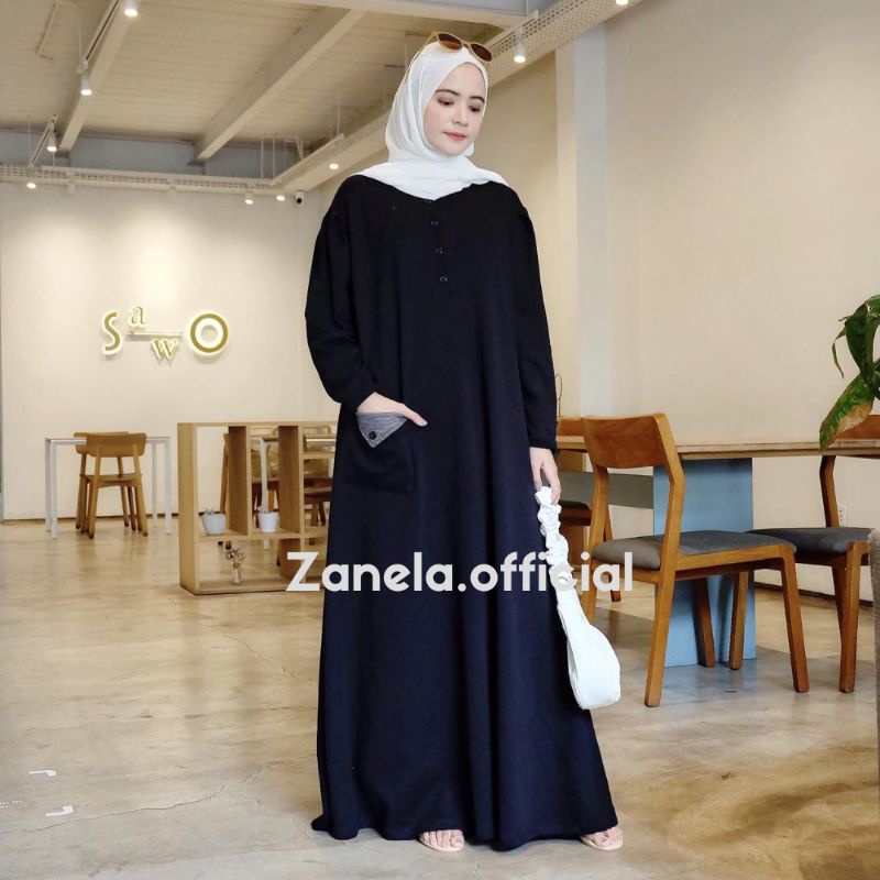 KHADIJAH LONG DRESS / Dress polos/gamis polos teebaru
