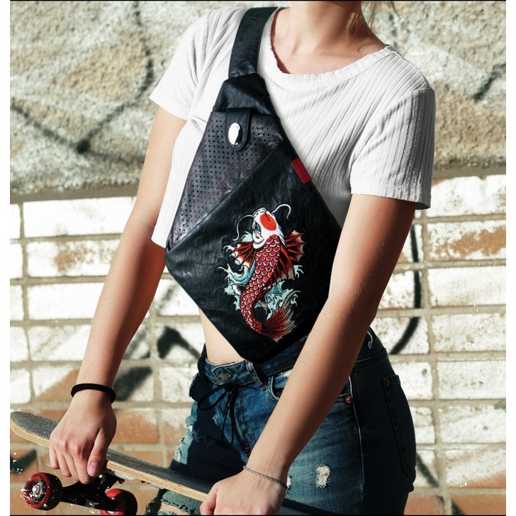 Skinarma Sling Bag - Irezumi Cross Slinger - Jet Karp - Original Japan