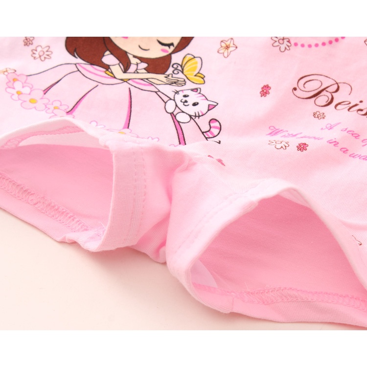 【Happy Baby】2-12Tahun CD013 Celana Dalam Boxer Anak Perempuan Motif  Princess +Kucing+Kupu-kupu