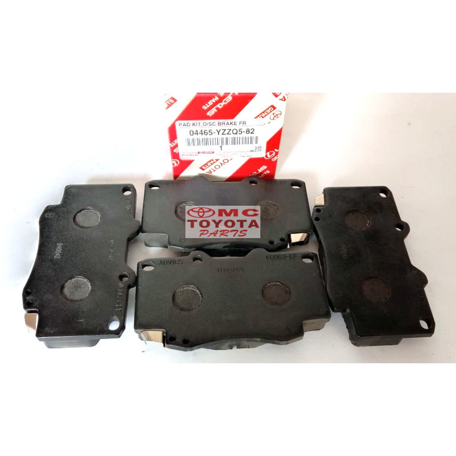 Brake Pad Kampas Rem Depan Fortuner Hilux 04465-YZZQ5-82