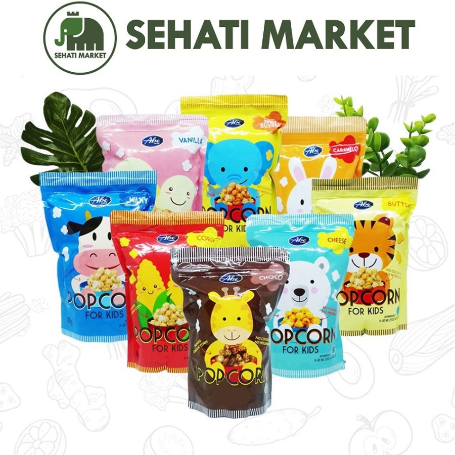 

ABE FOOD POPCORN FOR KIDS SNACK SEHAT BISKUIT BAYI ANAK ORGANIK - Cheese 80g
