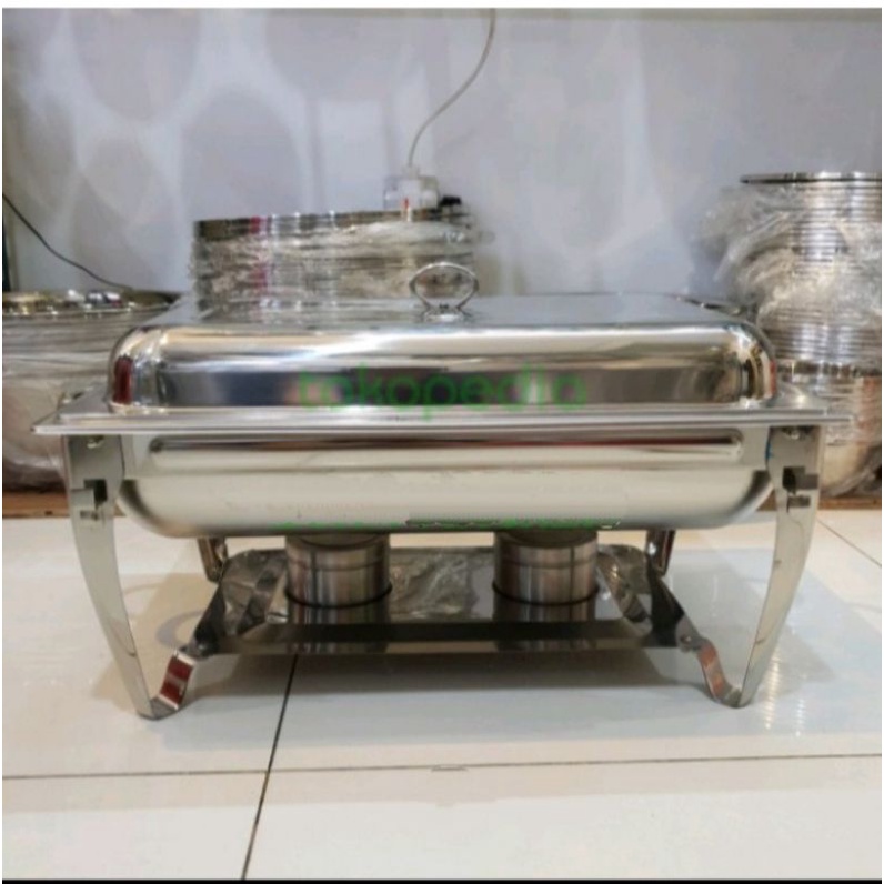 nampan prasmanan chafing dish stainless steel
