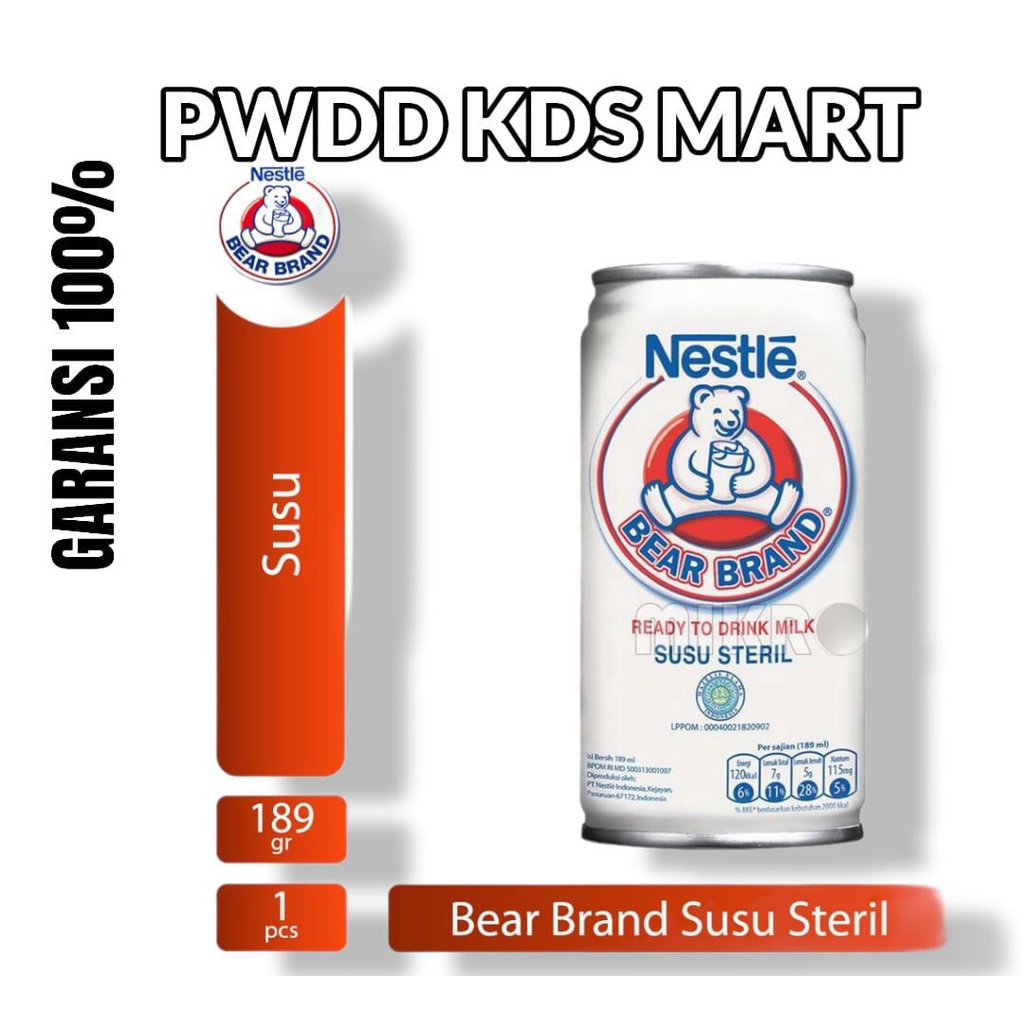 

Susu Bear Brand 189 ML