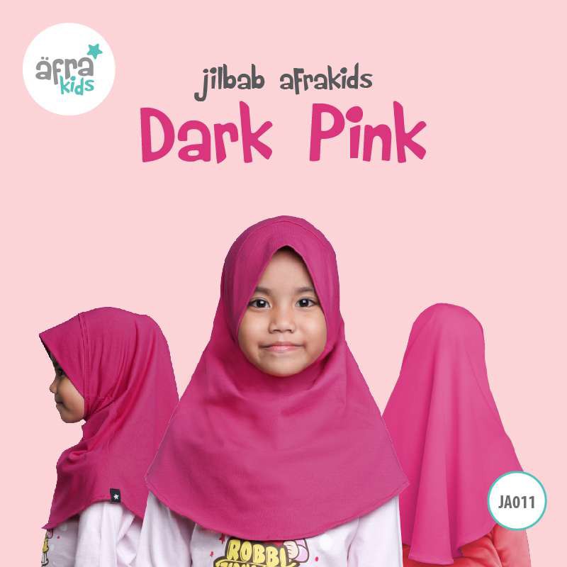 Jilbab Anak Afrakids AFRA - JA011 Dark Pink