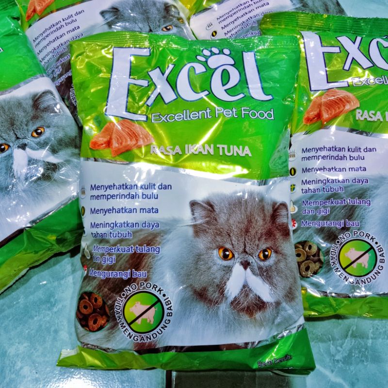 Excel donat Rasa Tuna Kemasan 500gr / Makanan Kucing Excel Cat