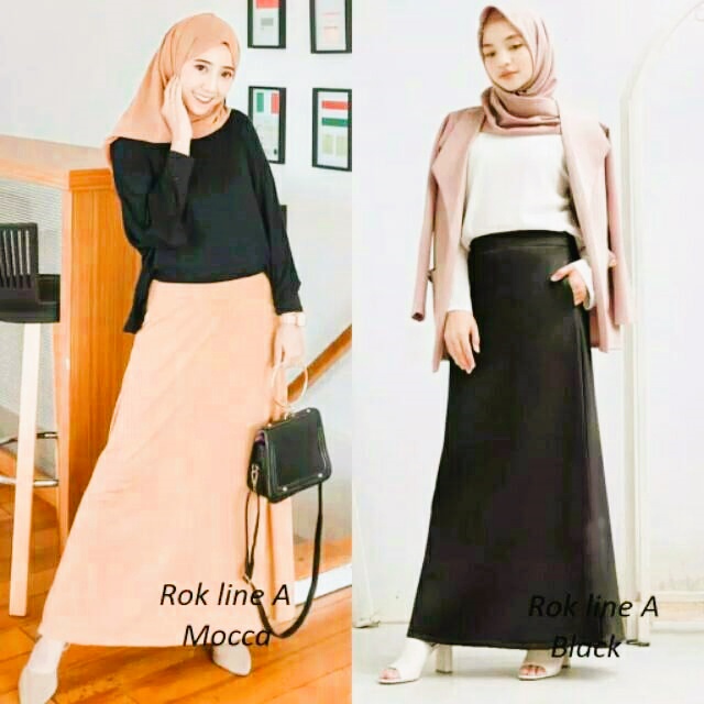 PAKET✅ ROK KASUAL MODEL : A-LINE/SPAN MAXI/SPAN MIDI | Scuba LATEX HQ | Warna Cantik SHOPEE COD bawahan wanita/muslimah/kerja/kuliah/kantor/mayung/kasual/highwaist