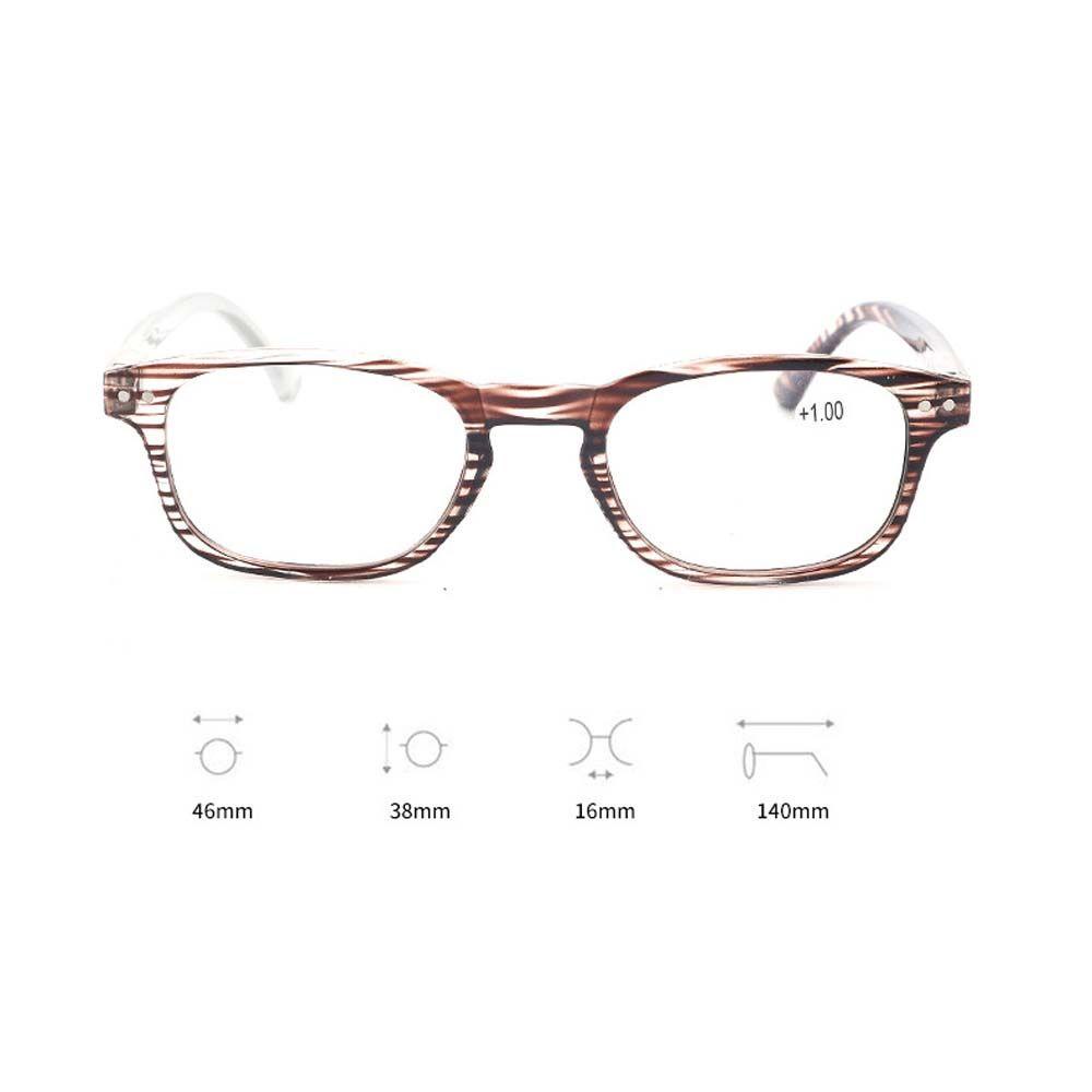 Mxbeauty Kacamata Baca Klasik Unisex+1.0~+ 4.0 Frame Hitam Resin Optik Presbyopic Glasses