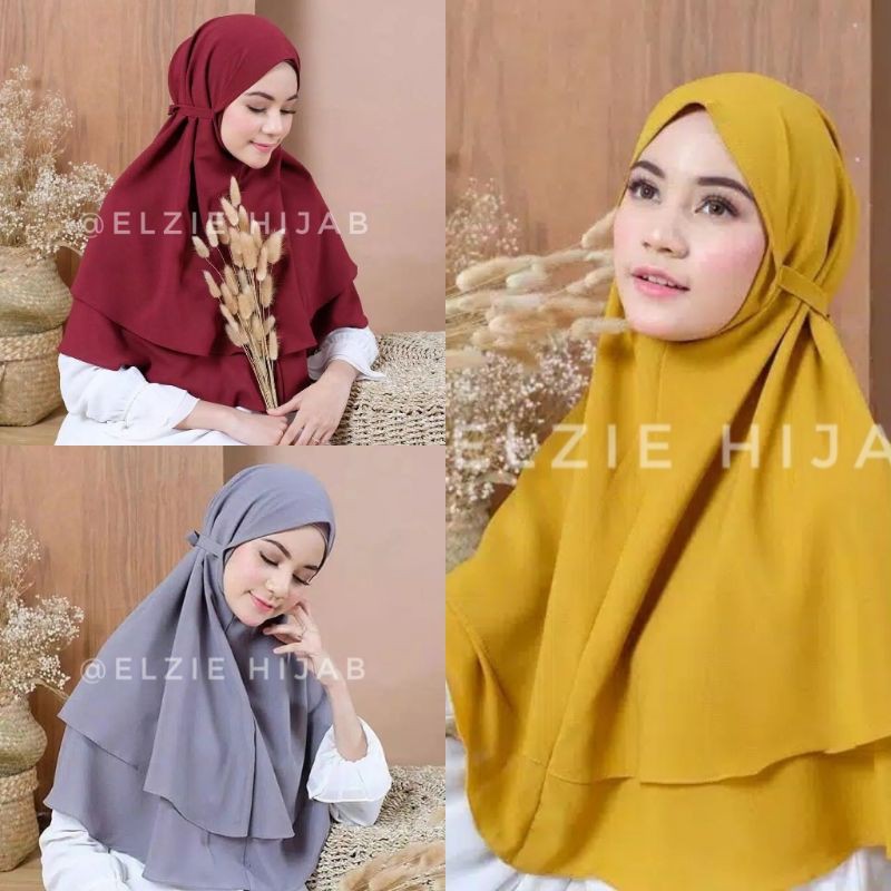 PROMO..!! BERGO MARYAM 2 LAPIS TALI ELZIE HIJAB