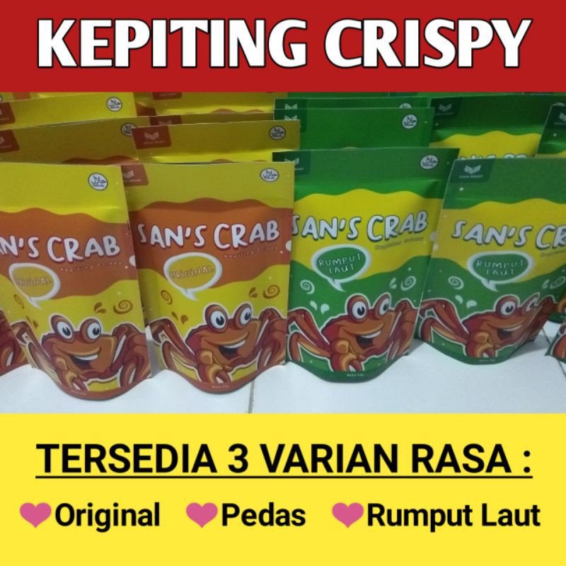 

San's Crab Kepiting Crispy 65g