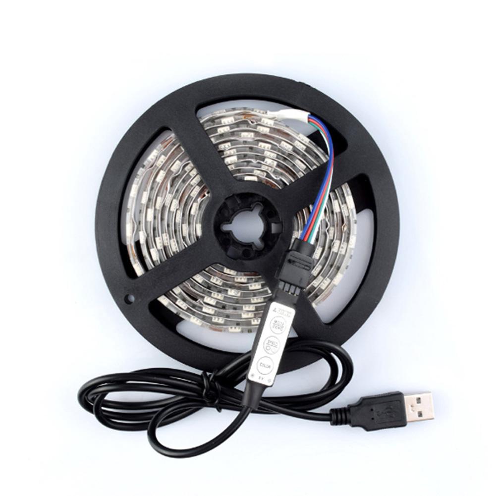 Lampu Strip LED RGB 1M 5V 5050 Dapat Berubah Warna Dengan 
