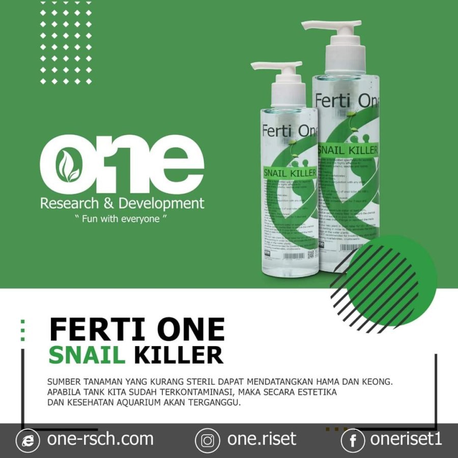 Ferti One Fertione Snail Killer Pembasmi Keong Hama Aquascape Aquarium 250ml