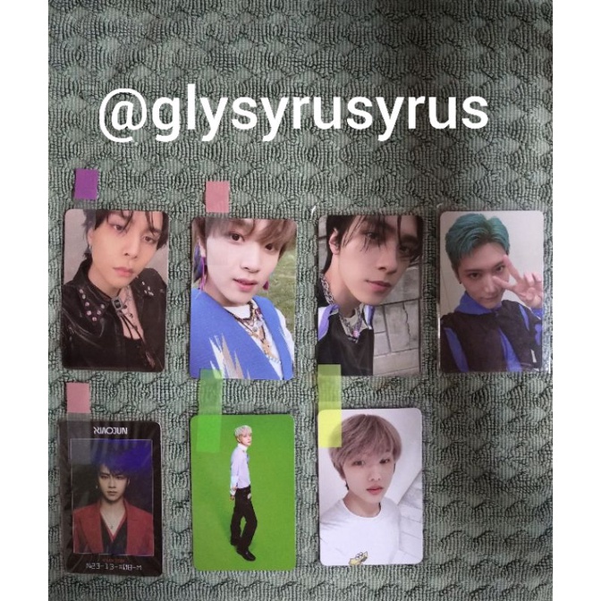 (BACA DESKRIPSII) PC JOHNNY STICKER PB VER, HAECHAN HELLO FUTURE, HENDERY UNIVERSE JEWEL, TEN UNIVER