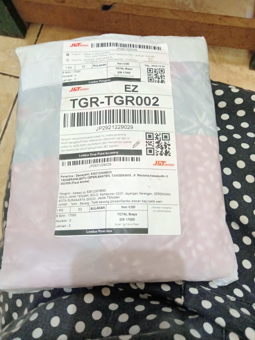 Tunik Kawung Picisan/danika Atasan Baju Batik Wanita Kerja