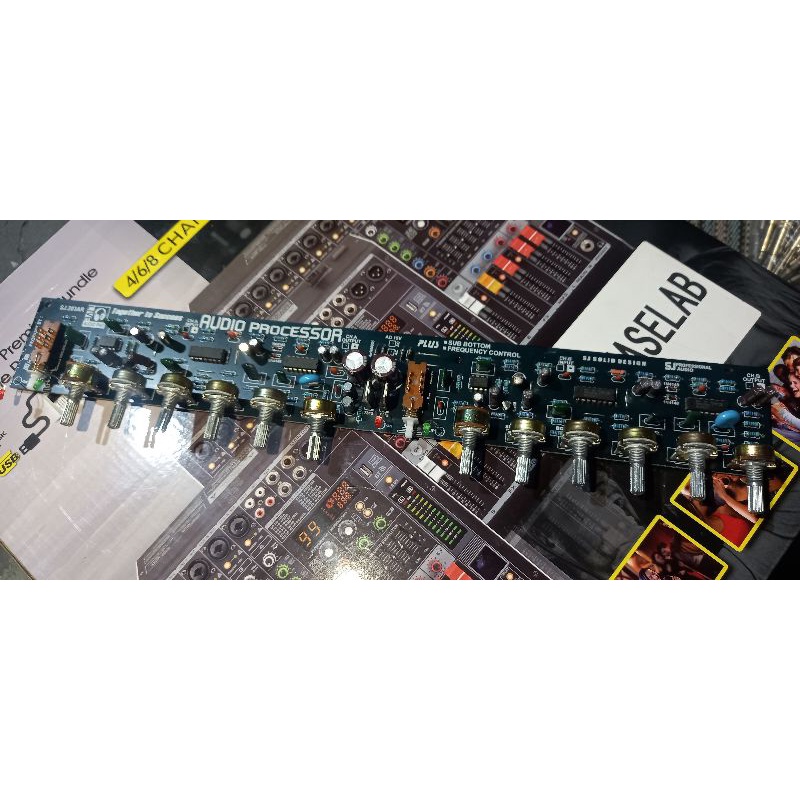 kit audio prosesor+subwofer frekuensi