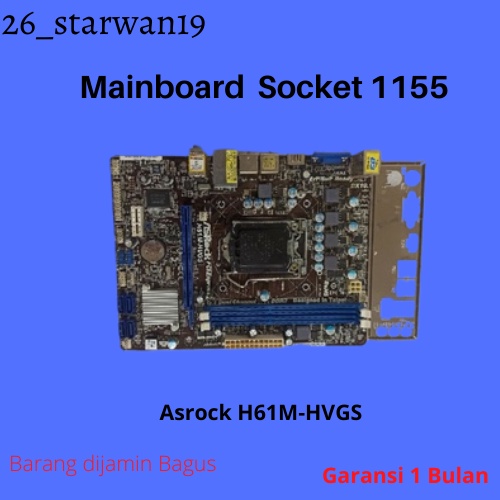 Mianboard H61M Asrock soket 1155 Ddr3