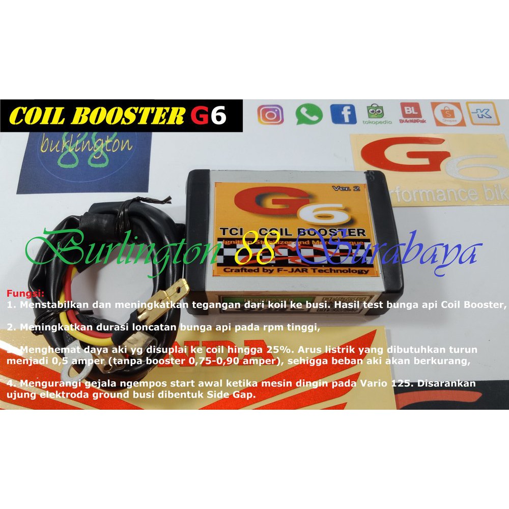 BARU coil booster G6 TCI bukan magnet ferrite atau 9 power