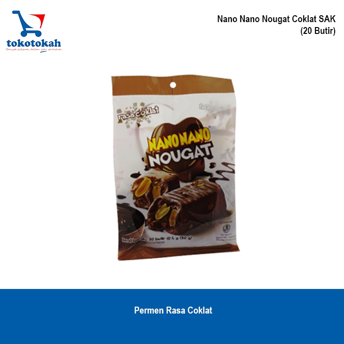 NANO-NANO NOUGAT coklat permen empuk susu kacang kemasan sak