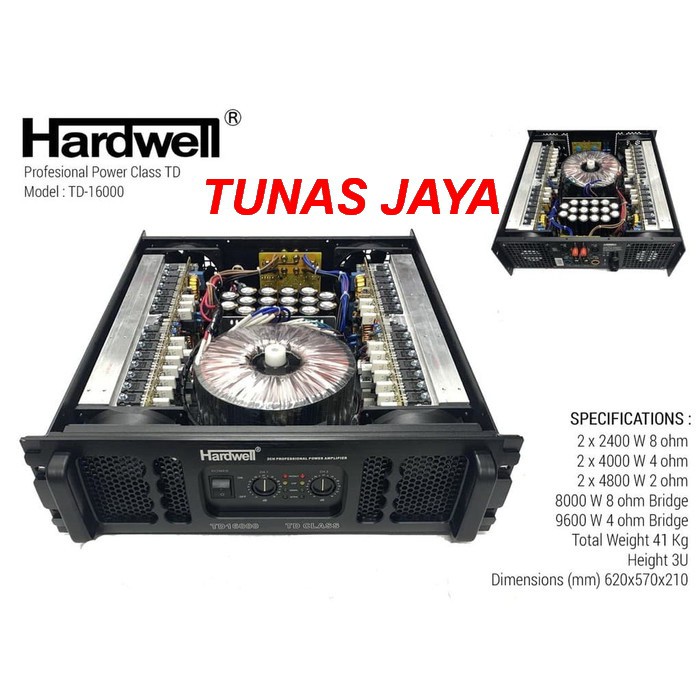 POWER HARDWELL TD 16000 Ampilifier Sound system ORIGINAL