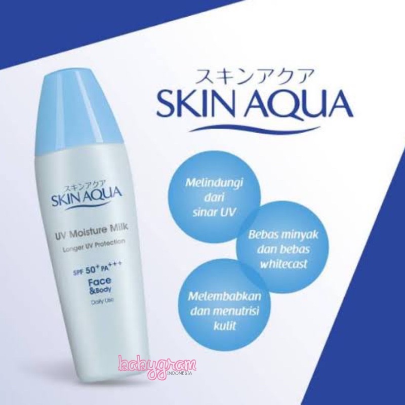 ORIGINAL BPOM SKIN AQUA UV Moisture Milk Gel Tone Up UV Essence