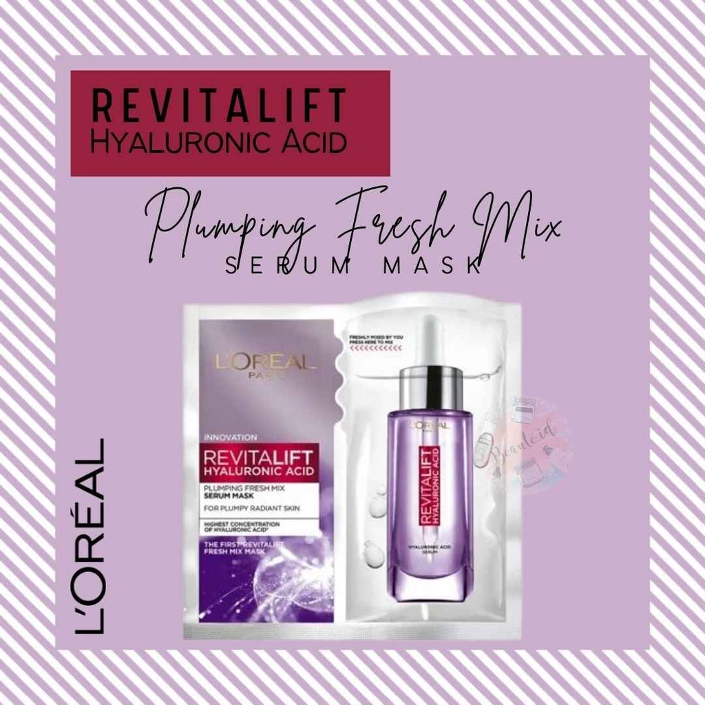 Loreal Paris Revitalift Freshmix SheetMask / Masker Wajah (Untuk Kulit Cerah dan Kenyal)