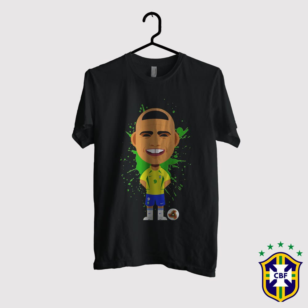 KAOS BOLA BRAZIL - RONALDO (TSHIRT KUALITAS PREMIUM)