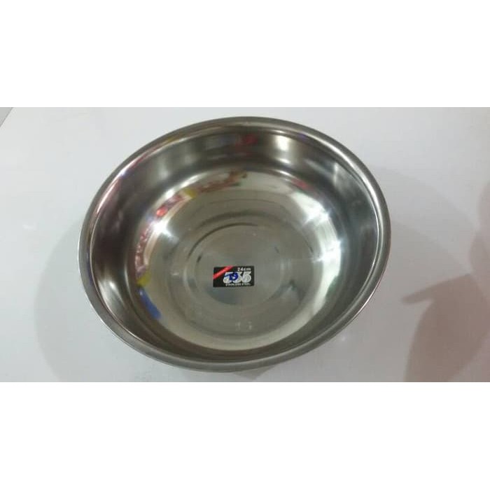 Baskom 24 cm / Mangkok Stainless 555 24cm