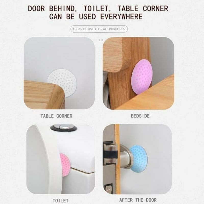 Pengaman Pegangan Gagang Pintu Silicone Pelindung Dinding Toilet Duduk Sudut Lainnya