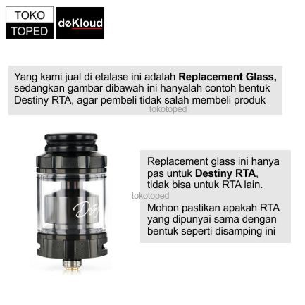 DESTINY 24mm Replacement Glass | kaca tabung tube