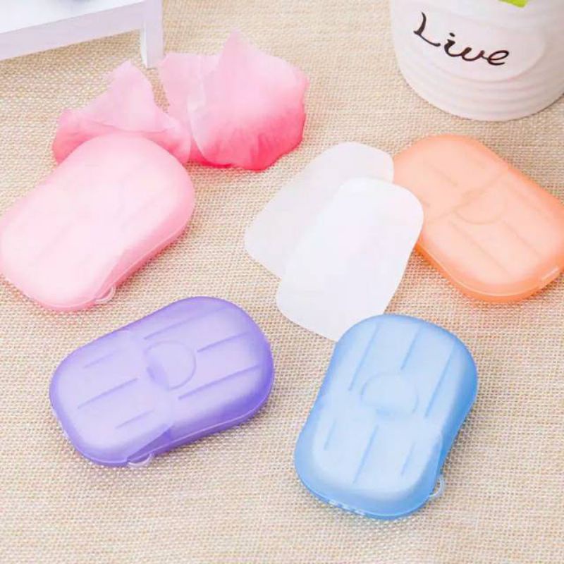 

Sabun Cuci Tangan Kertas / Travelling Paper Soap