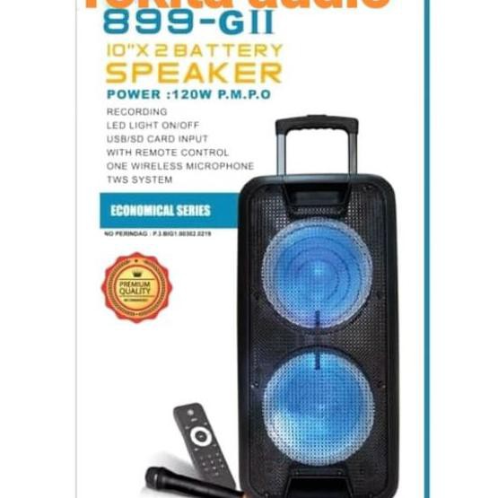 Speaker Aktif Portable 10 Inch Noise 899Gii Double Speaker Free Mic Saharaksatria