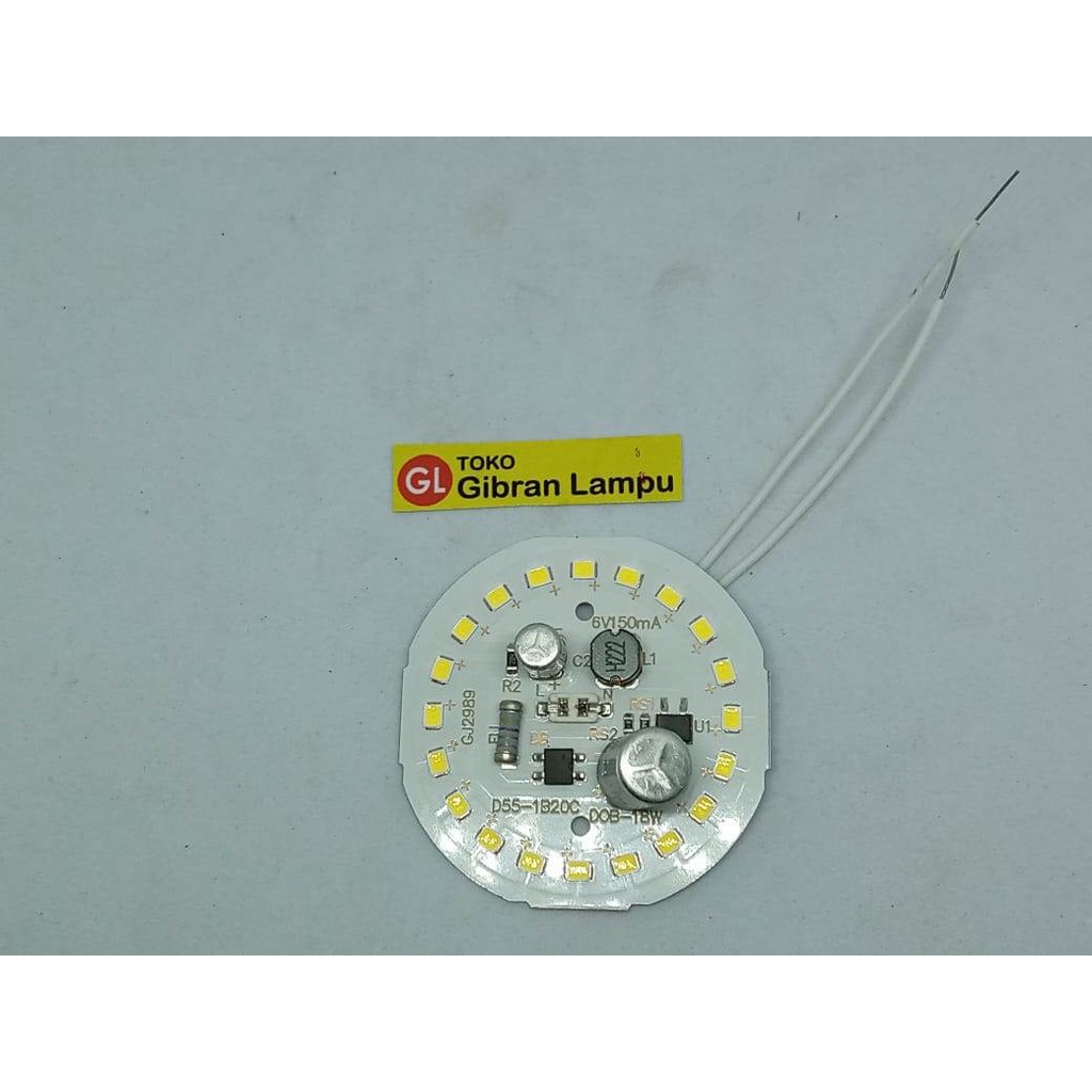 PCB Mata Lampu LED 18w KW1 Tanpa Driver - DOB LED AC 18 Watt Langsung 220V (ACR)