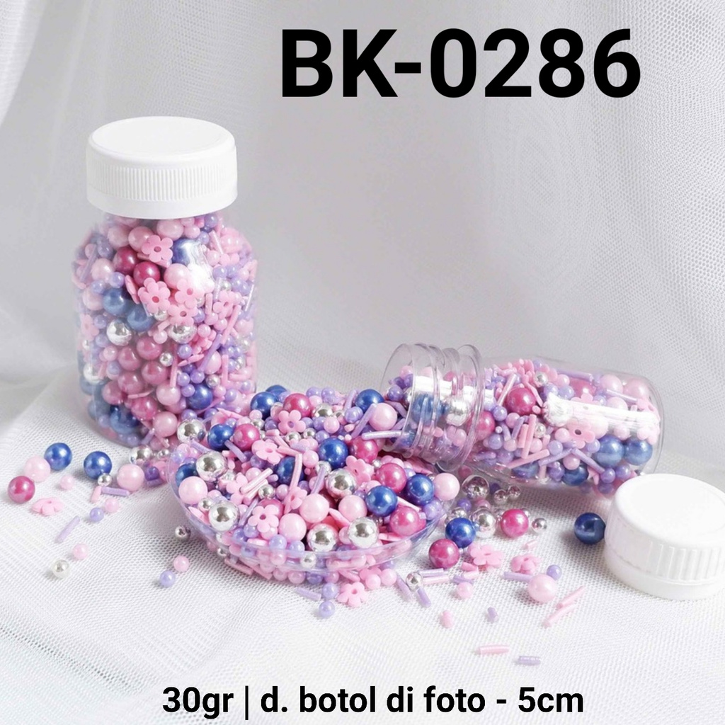 

BK-0286 Sprinkles sprinkle springkel 30gr mutiara bunga pink ungu yamama baking grosir murah sprinkles cake dekorasi mutiara trimit decoration story sprinklestory sprinklesstory sprinkle story yamama baking