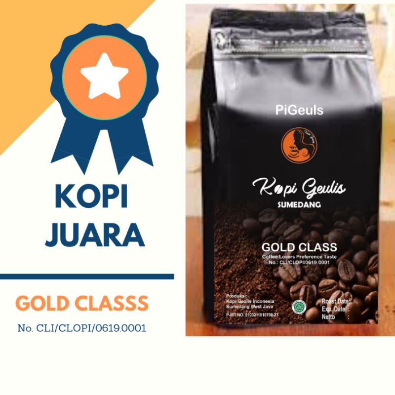 

Kopi Arabika Arabica Wine / Natural 100 gr Gold Kopi Geulis Sumedang