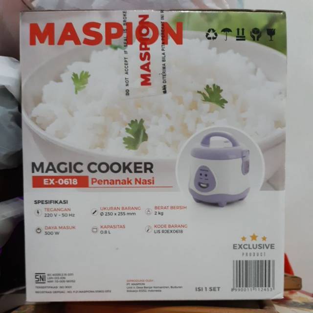 Magic cooker maspion EX 0618