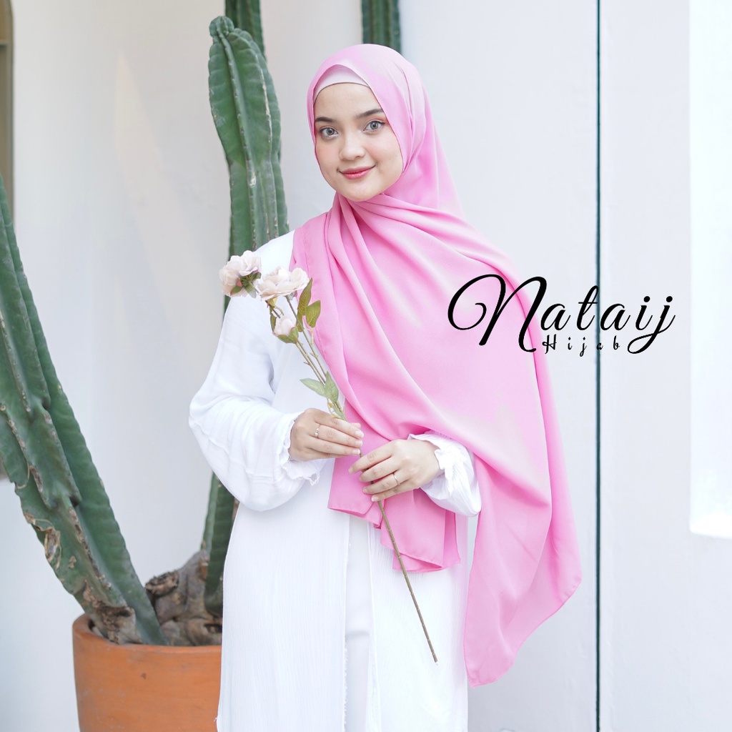 Pashmina Diamond 180x75 / Hijab Pashmina / Pasmina / Hijab / Jilbab / Kerudung / Pashmina Sabyan-PINKY