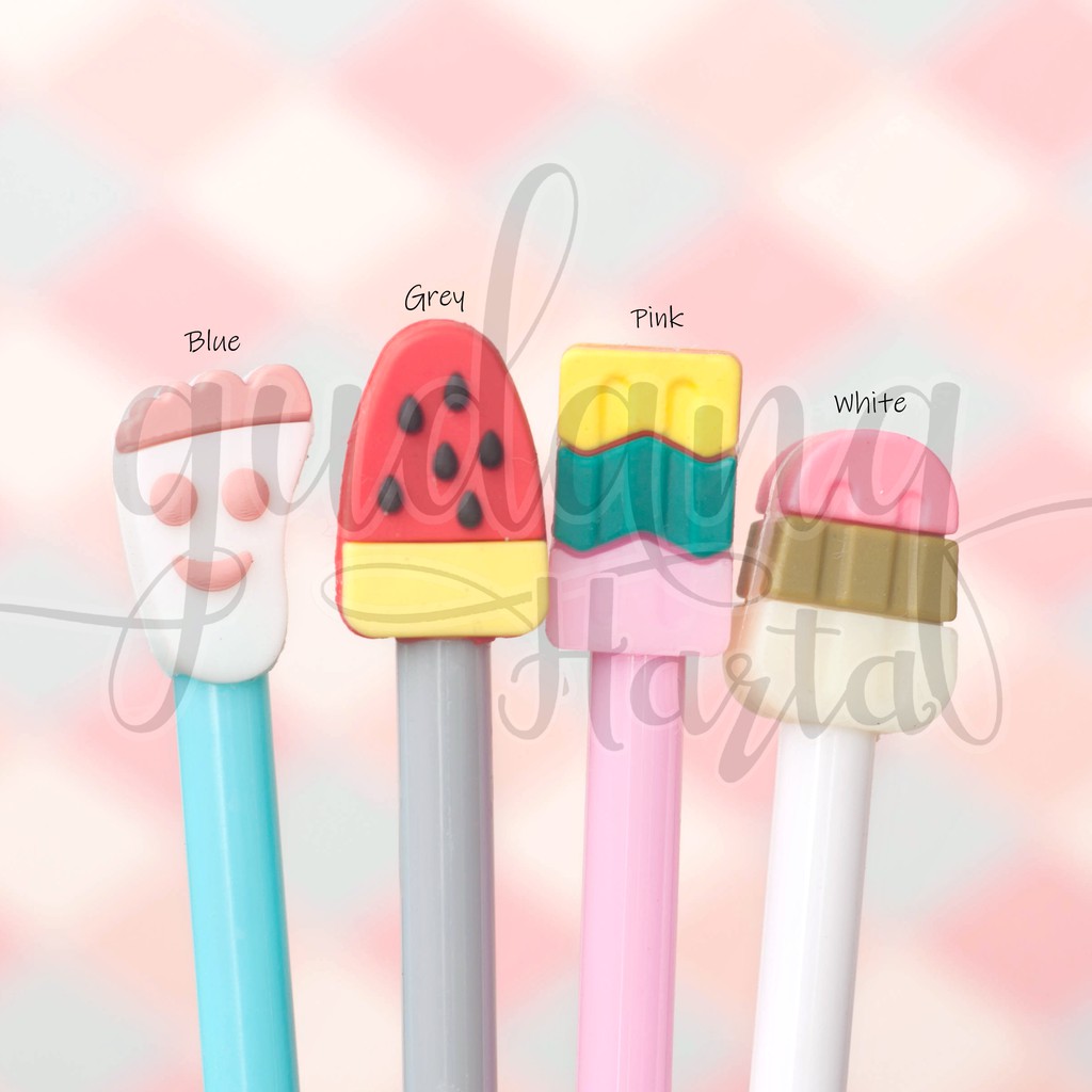 

Pulpen Gel Mini Ice Cream Es Krim Semangka Watermelon Lucu Pena Unik Bolpen Ballpoint GC 307197