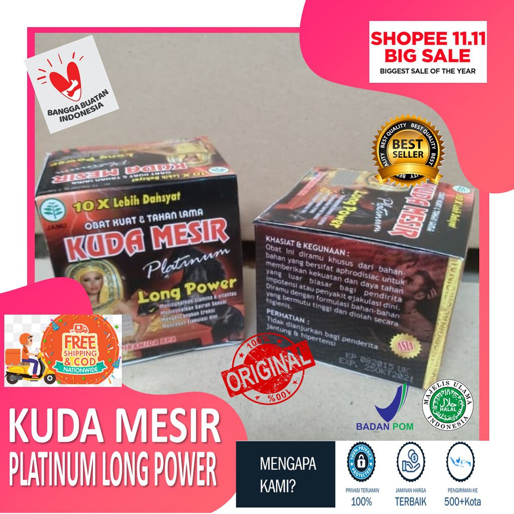 BEST ONLINE-Terlaris Kapsul Kuda Mesir Platinum Original / Obat Kuat Sex Pria / Jamu Kuat / Obat Kua