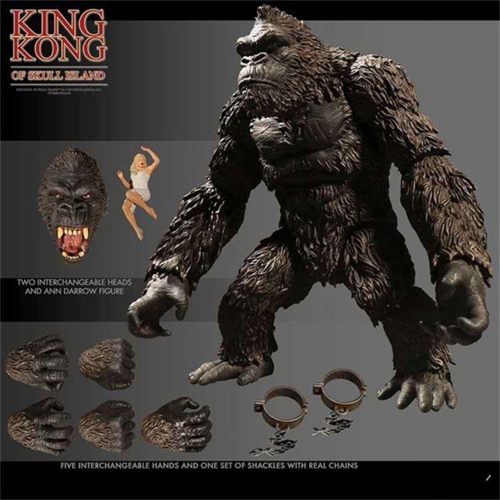 [Elegan] Kingkong Mainan Angka Figurine Mainan Ornamen Hadiah Model Mainan Action Figure Koleksi Mainan Film Monkey