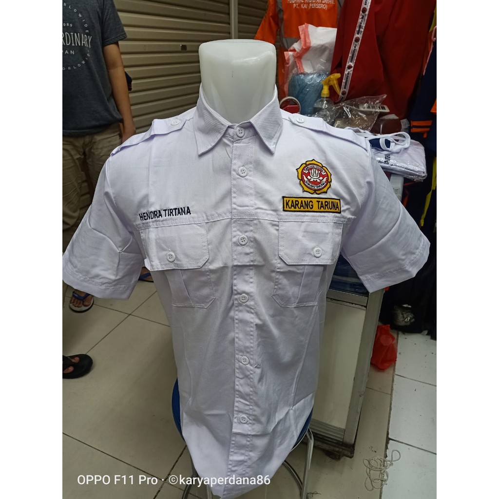 KEMEJA KARANG TARUNA PUTIH PENDEK K2