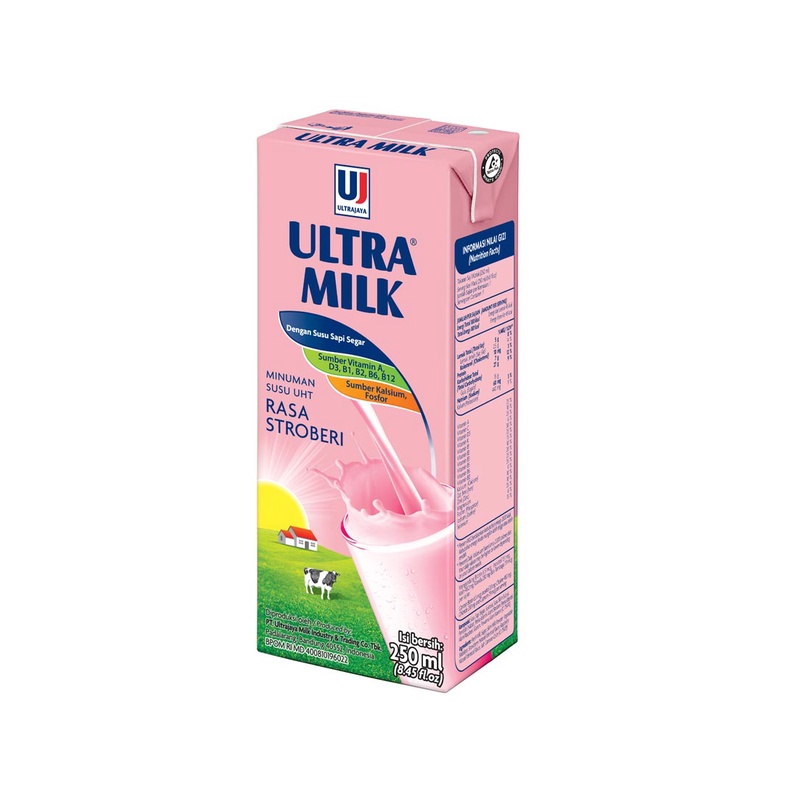 

Susu Ultra Rasa Stroberi 250ml