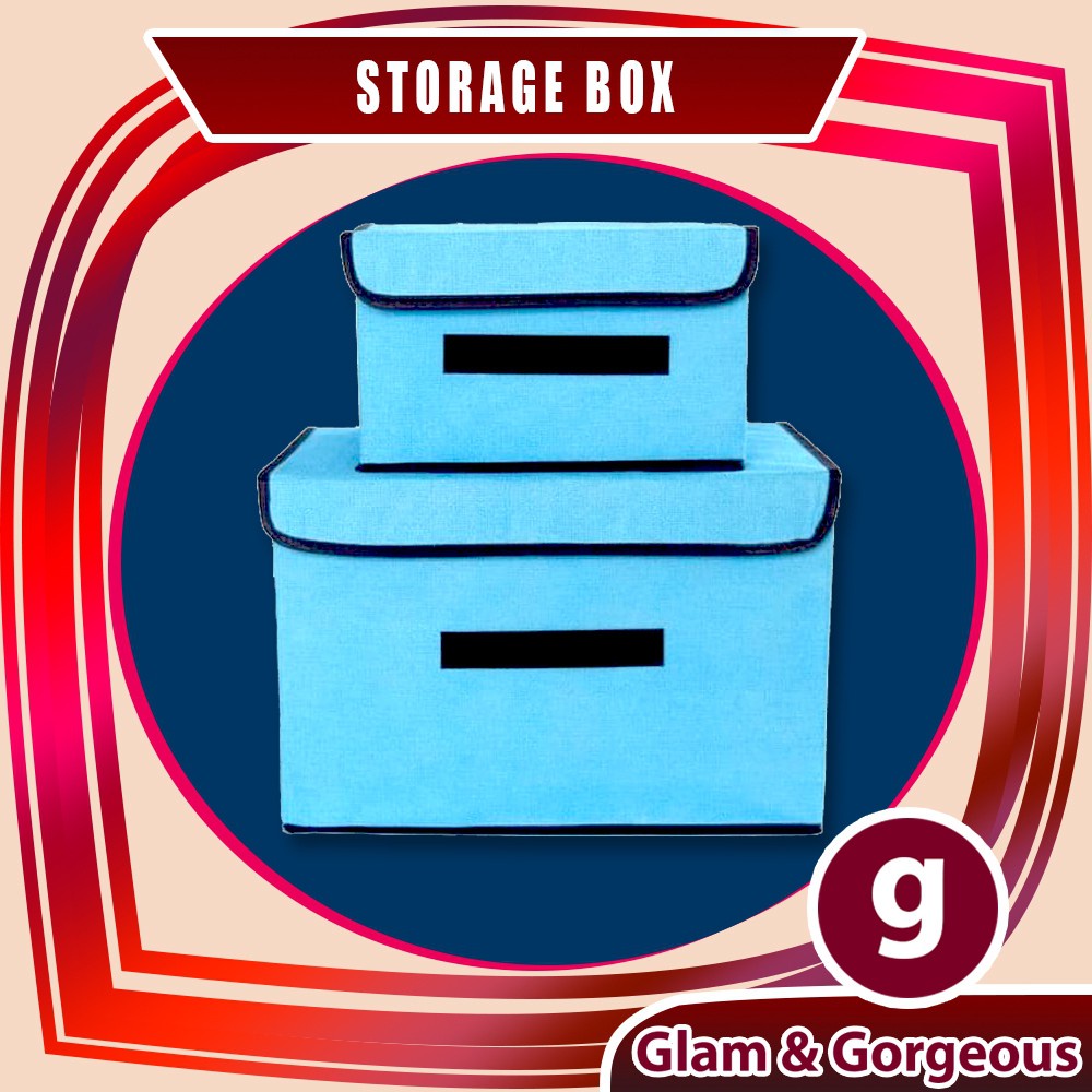 Kotak Penyimpanan Storage Box 2 in 1 SBS003