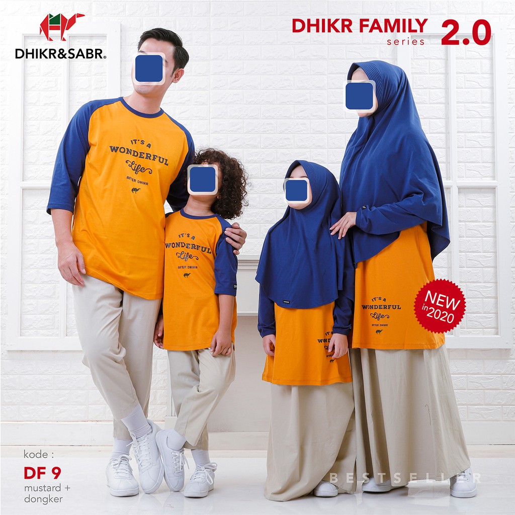 Kaos Couple Muslim Dhikr Family Dari DHIKR&SABR OFFICIAL Pusat Bandung [PRODUSEN]