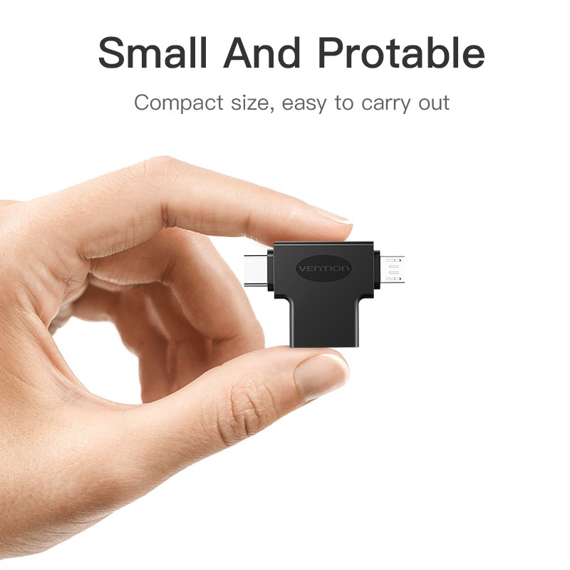 Vention OTG Converter USB 3.0 2 in 1 micro usb type C to USB OTG Cable Adapter