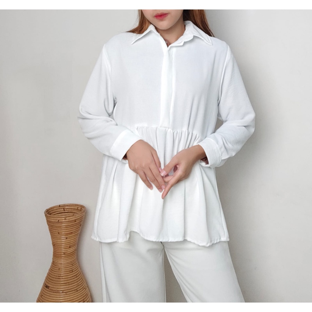 CALLISTA BLOUSE/BAHAN CRINKLE/BLOUSE WANITA/BLOUSE