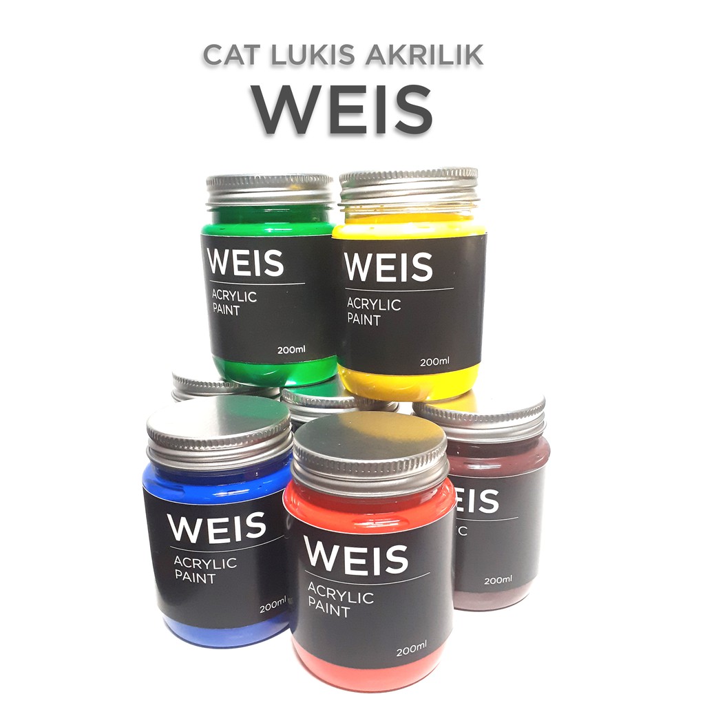 Cat Lukis Akrilik WEIS 200mL / Cat Acrylic | Shopee Indonesia