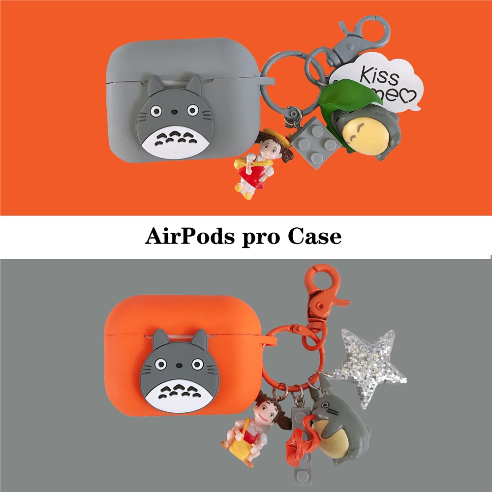 Totoro Kasus Untuk Apple Airpods pro Wireless Bluetooth Earphone Case Silicone Kasus Airpods